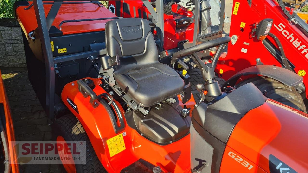 Rasentraktor des Typs Kubota G231 LD-48 PROFI-DIESEL-AUFSITZMÄHER, Neumaschine in Groß-Umstadt (Bild 4)