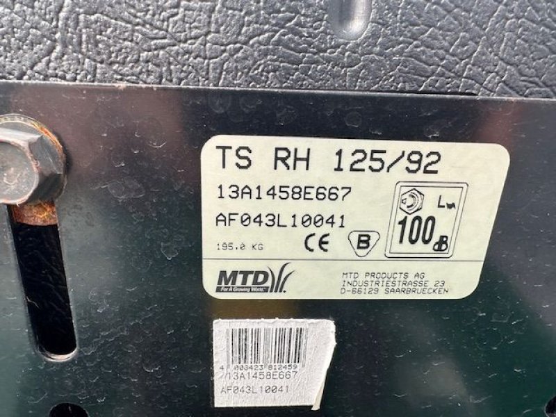Rasentraktor des Typs MTD-Motorgeräte Rasentraktor TS RH 125/92, gebraucht, Gebrauchtmaschine in Tamsweg (Bild 12)
