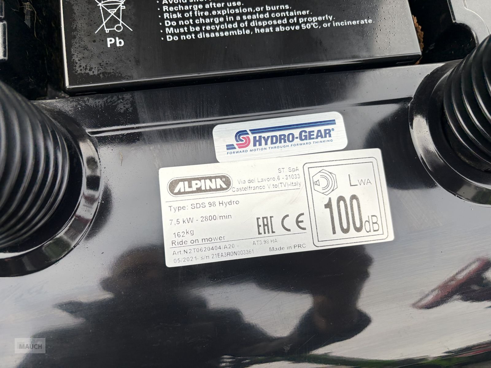 Rasentraktor typu Stiga Alpina SD5 98 Hydrostat inkl. Schneeschild, Gebrauchtmaschine v Burgkirchen (Obrázek 9)