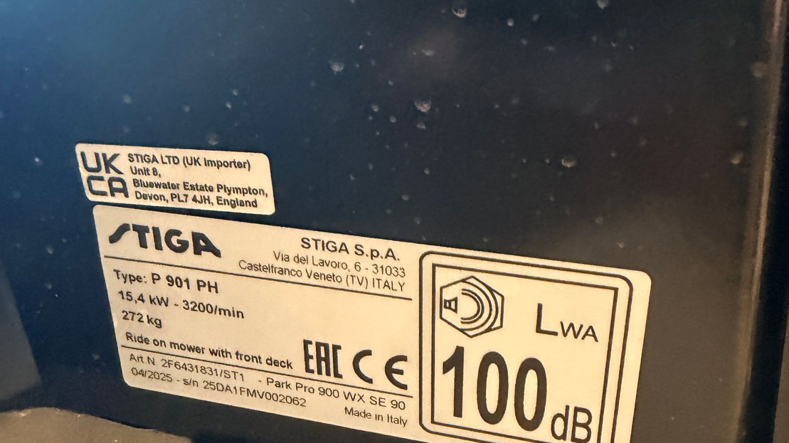 Rasentraktor des Typs Stiga Park PRO 900 WX, Gebrauchtmaschine in Brørup (Bild 12)