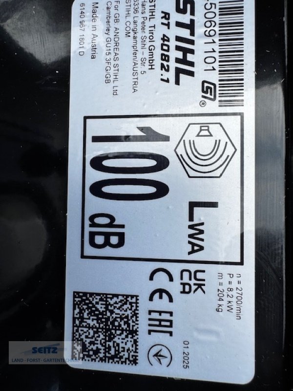 Rasentraktor typu Stihl RT 4082, Neumaschine v Lindenfels-Glattbach (Obrázek 7)