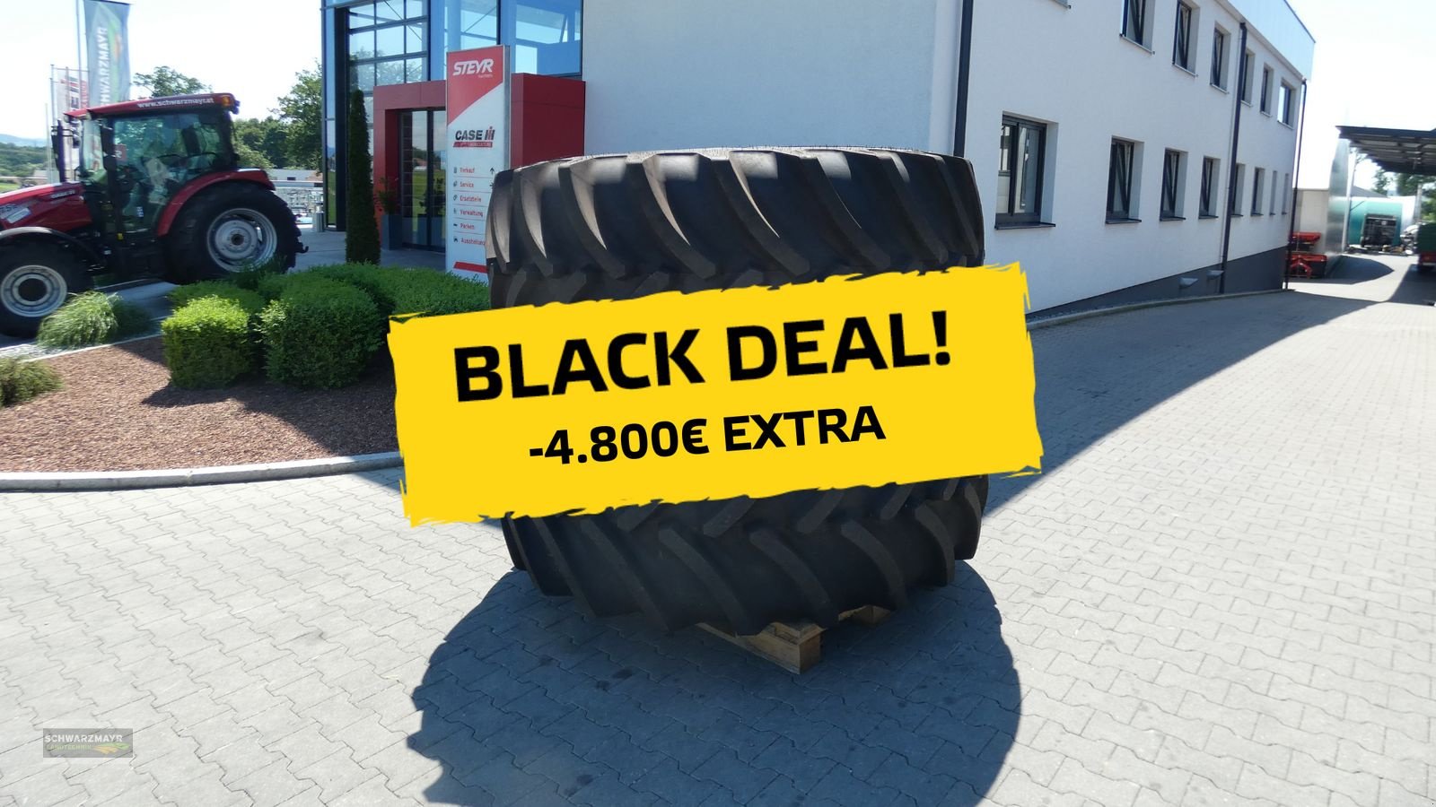 Reifen des Typs GoodYear 800/70R38+620/70R26, Neumaschine in Aurolzmünster (Bild 2)