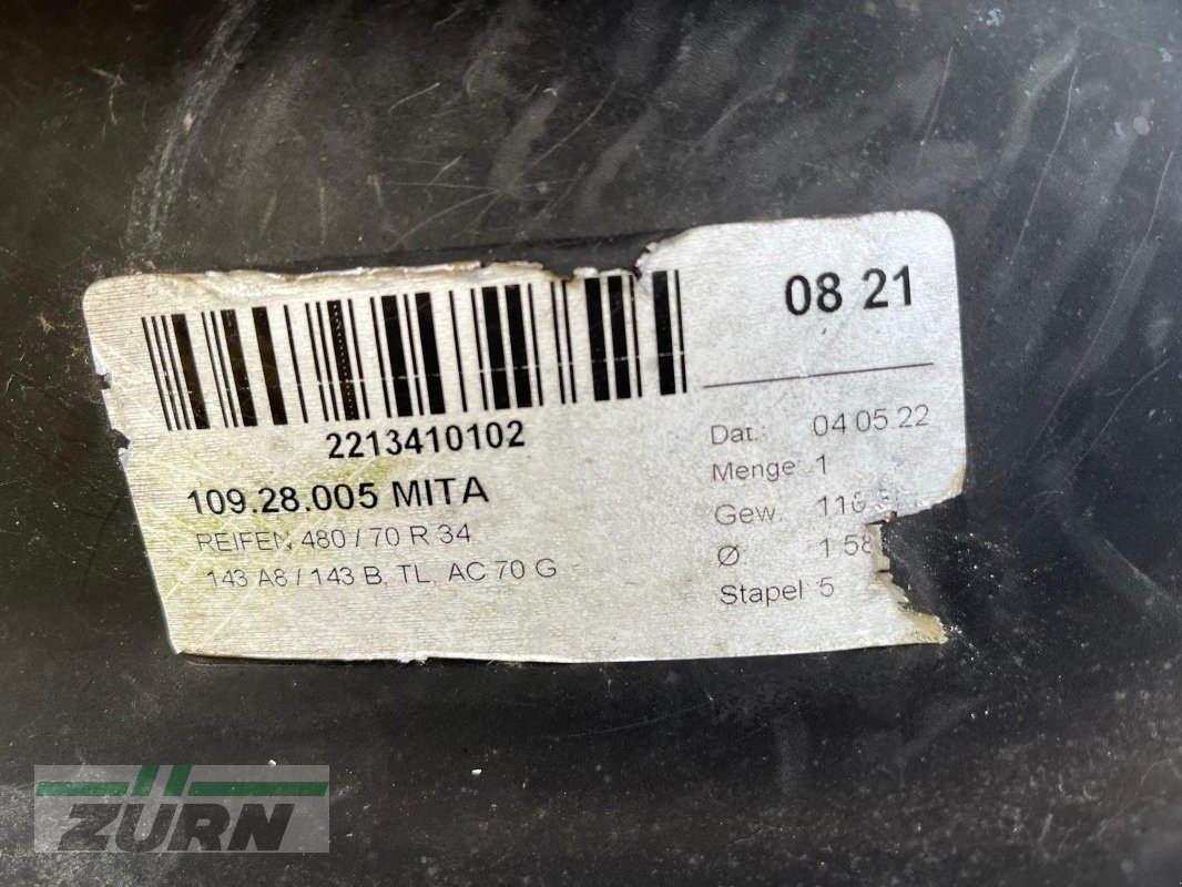 Reifen typu Mitas 480/70 R34 AC 70 G, Neumaschine v Holzgünz - Schwaighausen (Obrázek 7)