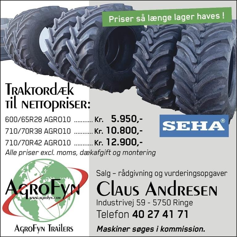 Reifen des Typs SEHA nye traktordæk til netto priser, Gebrauchtmaschine in Ringe (Bild 1)
