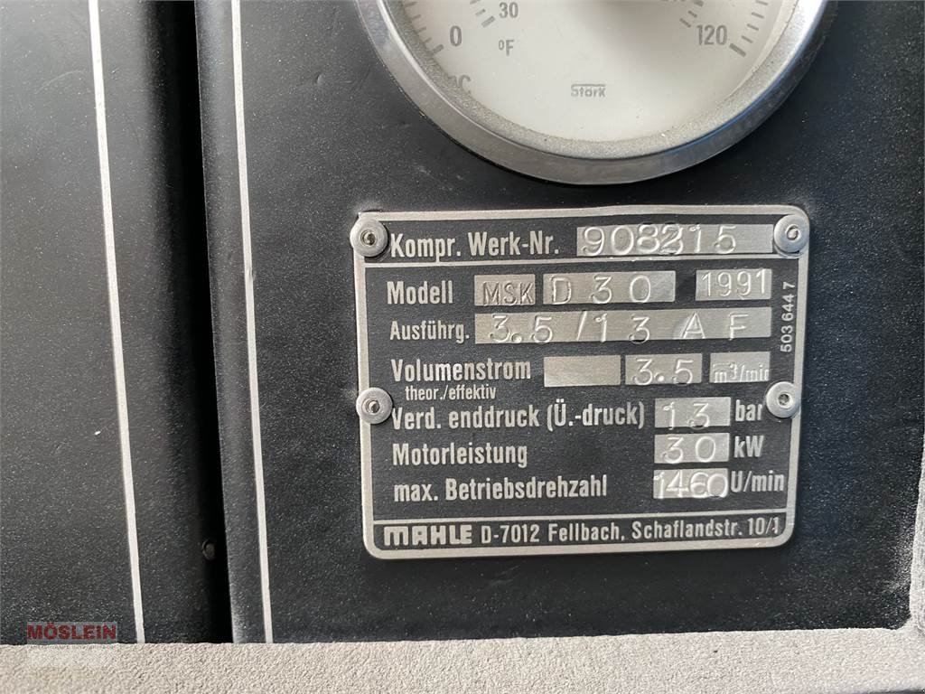 Reifen a típus Sonstige kompressor Mahle Druckluftkompressor 30 KW Volume, Gebrauchtmaschine ekkor: Schwebheim (Kép 10)
