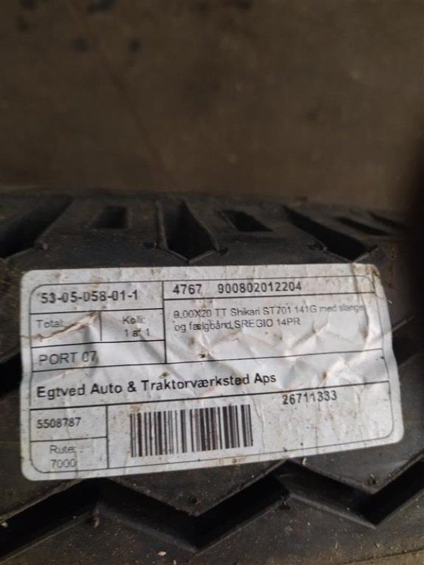 Reifen des Typs Sonstige SHIKARI 9.00 - 20 (NY), Gebrauchtmaschine in Egtved (Bild 3)