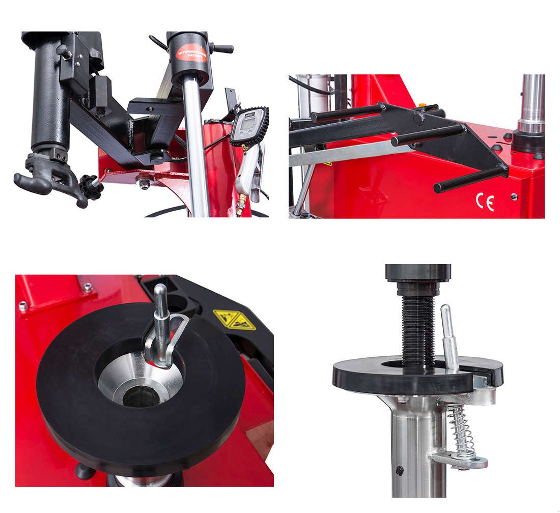 Reifentechnik a típus schieder SET AKTION Montiermaschine mit Hilfsarm für Runflat/Niederquerschnittreifen und Wuchtmaschine, Neumaschine ekkor: mixnitz (Kép 8)