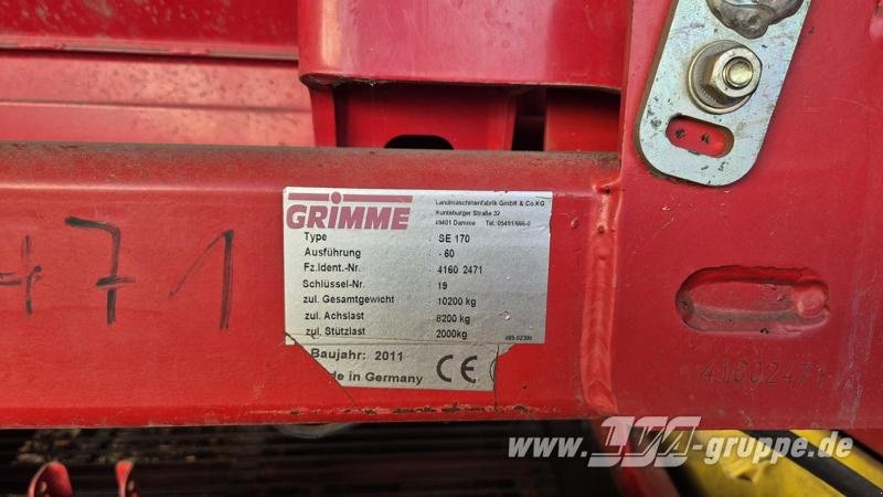 Roder typu Grimme SE 170-60, Gebrauchtmaschine w Sülzetal OT Altenweddingen (Zdjęcie 8)