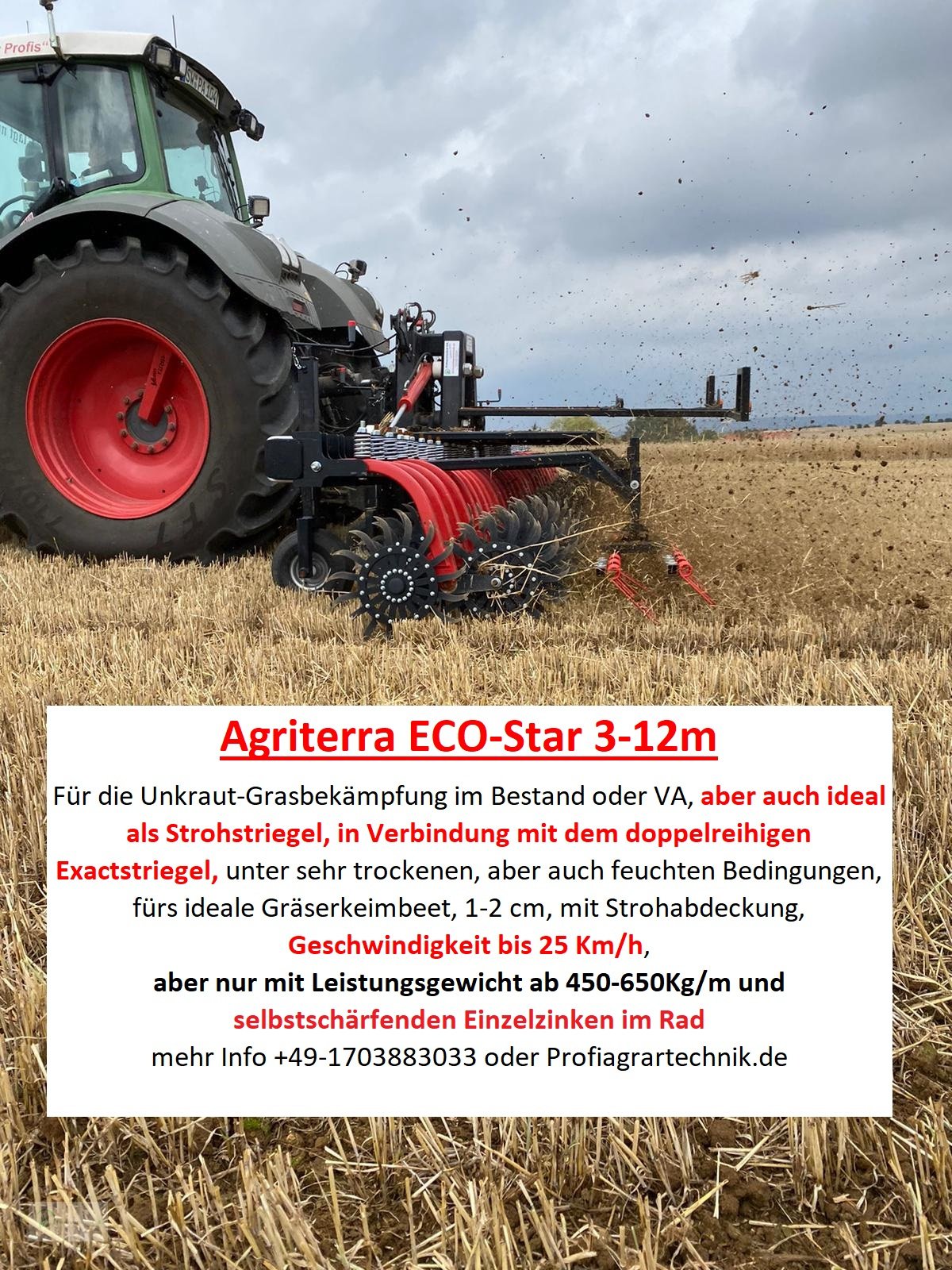 Rotorstriegel des Typs Agriterra ECO-Star 620, Gebrauchtmaschine in Donnersdorf (Bild 1)