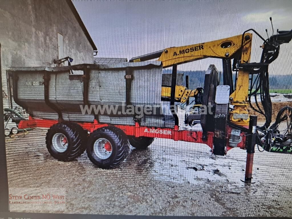 Rückewagen & Rückeanhänger Türe ait A. Moser 9,2M FORSTKRANWAGEN 13.TO, Gebrauchtmaschine içinde Purgstall (resim 1)