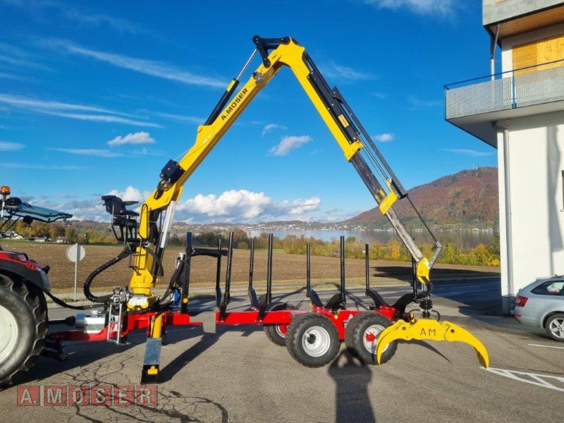 Rückewagen & Rückeanhänger des Typs A. Moser Forstanhänger mit Lenkachse MHL-11 mit Forstkran MKL-8,7, Neumaschine in Altmünster (Bild 1)