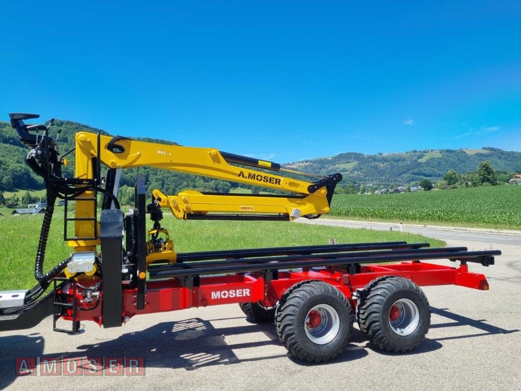 Rückewagen & Rückeanhänger a típus A. Moser MHD-14 mit Profikran MKZ-9, Neumaschine ekkor: Altmünster (Kép 1)