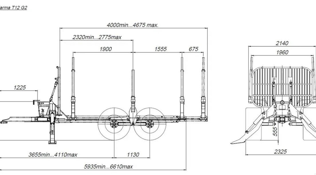 Rückewagen & Rückeanhänger tip AS FORS MW FARMA FARMA CT8,5-12 G2, Neumaschine in Bremen (Poză 6)