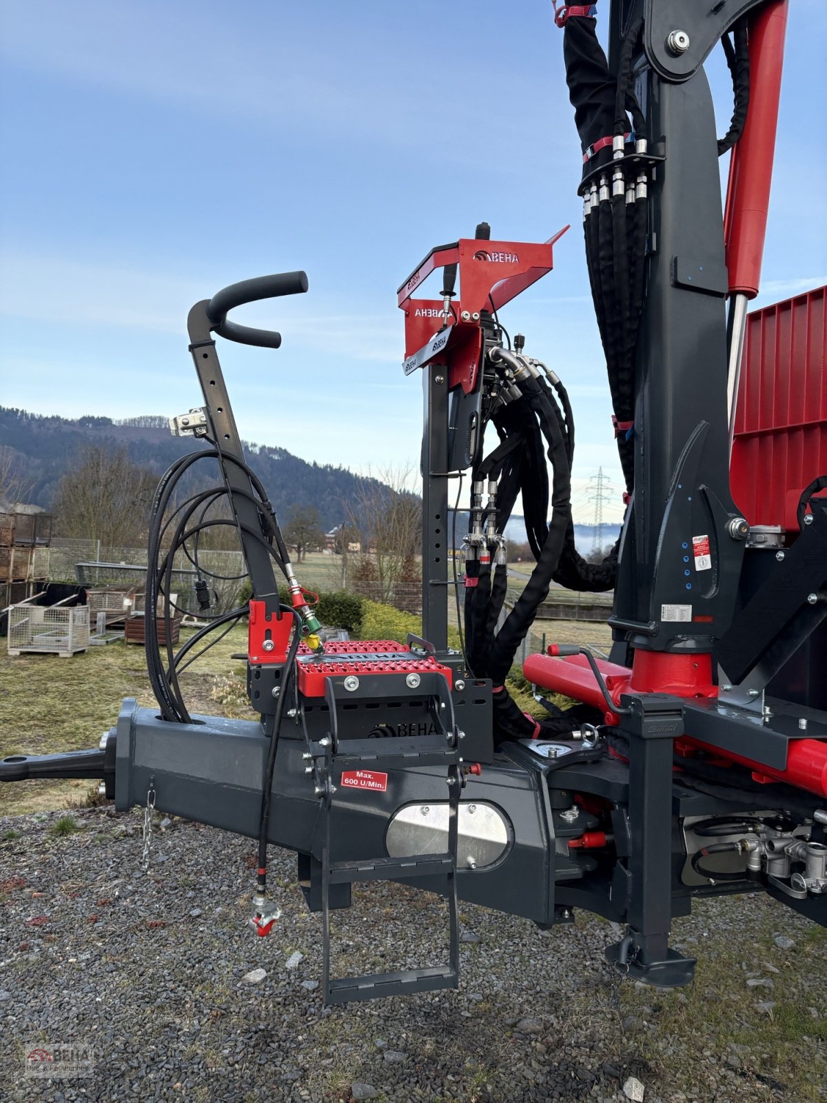 Rückewagen & Rückeanhänger del tipo BEHA Rückewagen V1200 mit 7870 Kran, 4-Rad Druckluft, Stehplatz, Eigene Ölversorgung, ON/OFF Steuerung, 500/50-17“ Räder, Gebrauchtmaschine In Steinach (Immagine 4)