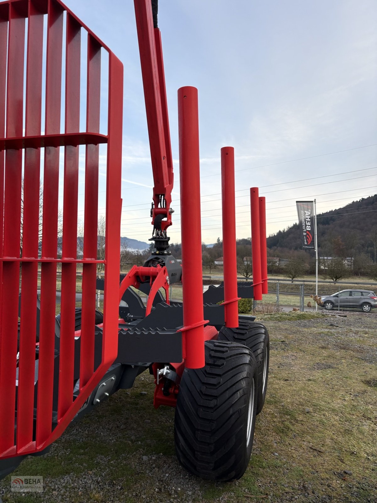 Rückewagen & Rückeanhänger del tipo BEHA Rückewagen V1200 mit 7870 Kran, 4-Rad Druckluft, Stehplatz, Eigene Ölversorgung, ON/OFF Steuerung, 500/50-17“ Räder, Gebrauchtmaschine In Steinach (Immagine 7)