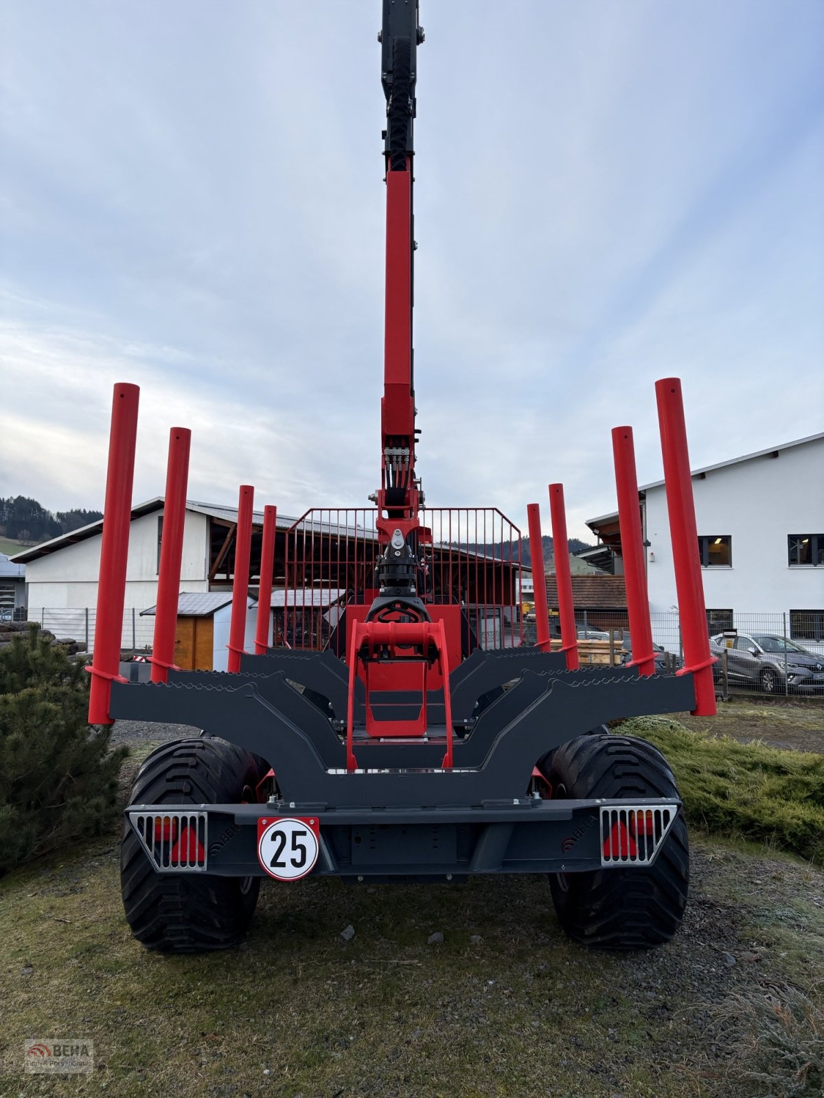 Rückewagen & Rückeanhänger del tipo BEHA Rückewagen V1200 mit 7870 Kran, 4-Rad Druckluft, Stehplatz, Eigene Ölversorgung, ON/OFF Steuerung, 500/50-17“ Räder, Gebrauchtmaschine In Steinach (Immagine 8)