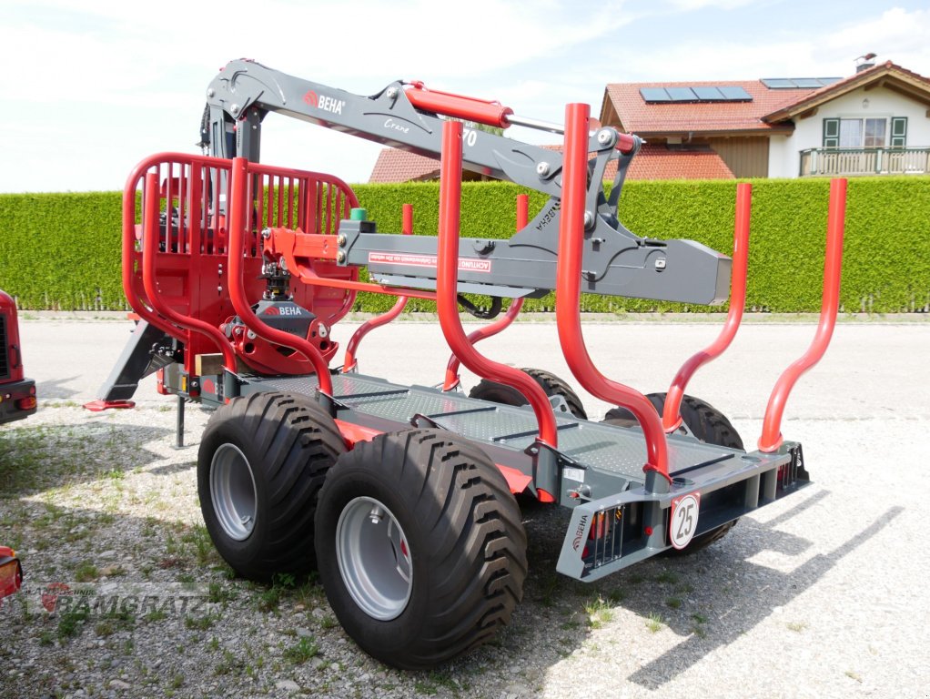 Rückewagen & Rückeanhänger Türe ait BEHA T1100 mit Crane 7770, Neumaschine içinde Eberfing (resim 3)