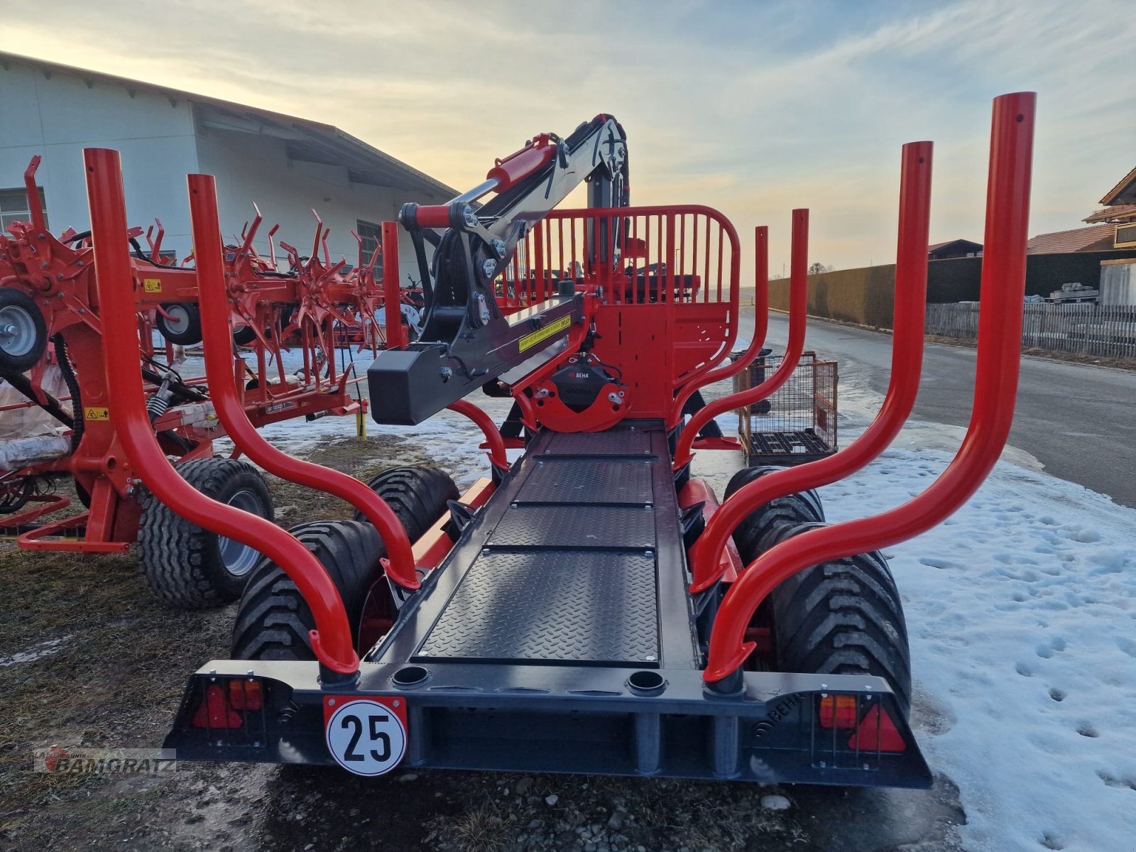 Rückewagen & Rückeanhänger tip BEHA T810 mit Crane 7050, Neumaschine in Eberfing (Poză 5)
