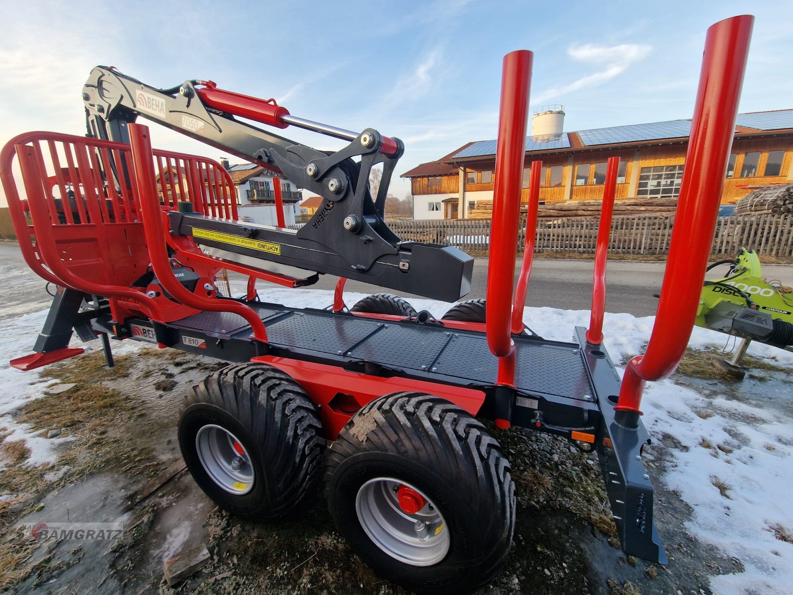 Rückewagen & Rückeanhänger tip BEHA T810 mit Crane 7050, Neumaschine in Eberfing (Poză 6)