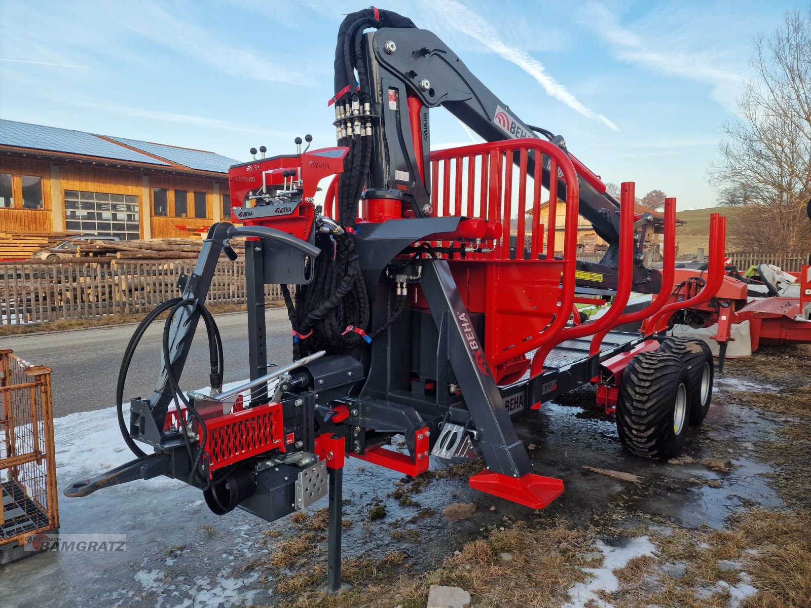 Rückewagen & Rückeanhänger tip BEHA T810 mit Crane 7050, Neumaschine in Eberfing (Poză 7)