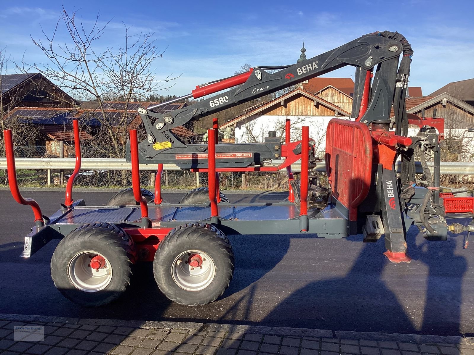 Rückewagen & Rückeanhänger del tipo BEHA Trailer T900 mit BEHA-Crane 6580, Gebrauchtmaschine In Ainring (Immagine 4)