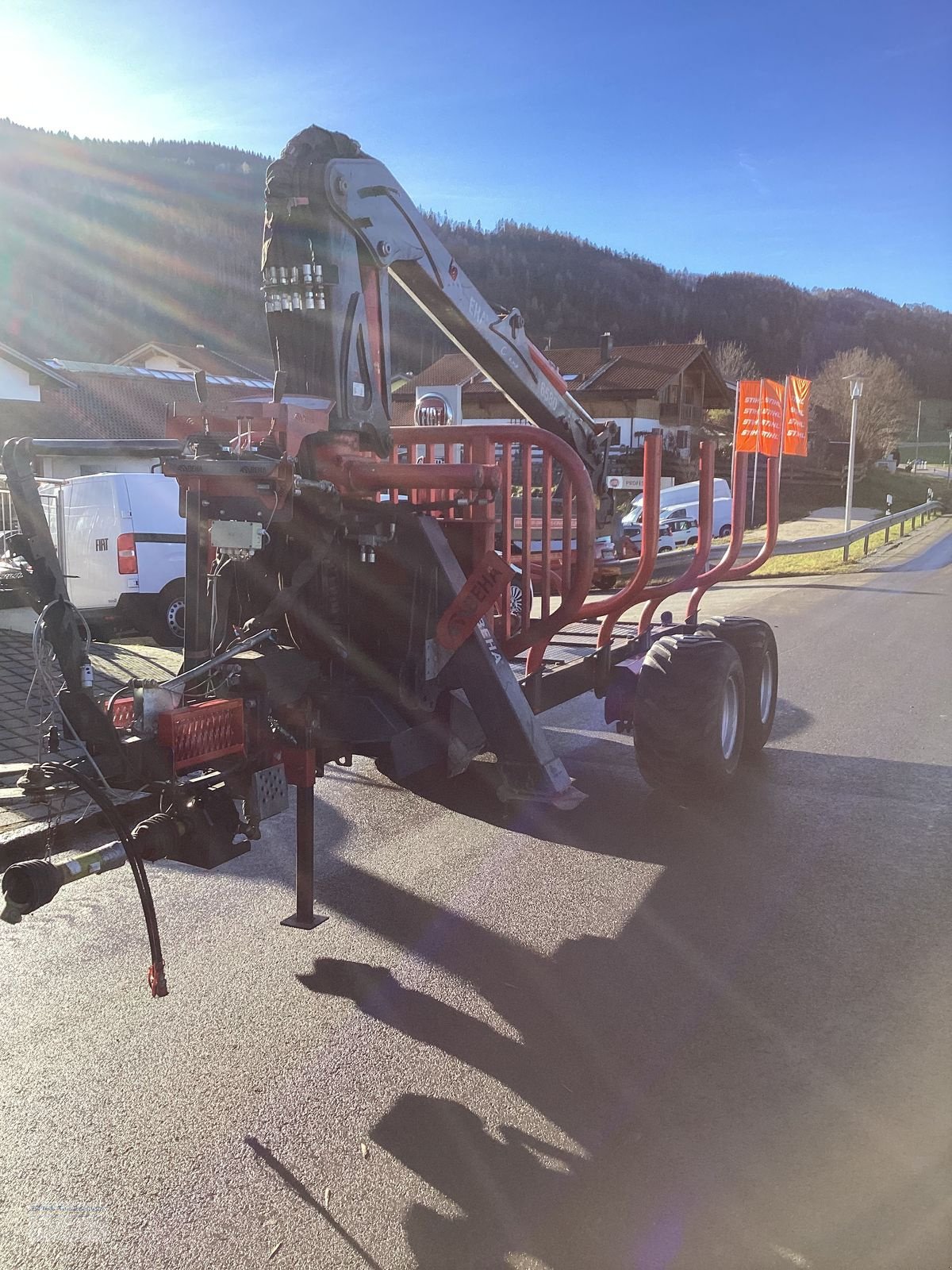 Rückewagen & Rückeanhänger del tipo BEHA Trailer T900 mit BEHA-Crane 6580, Gebrauchtmaschine In Ainring (Immagine 5)