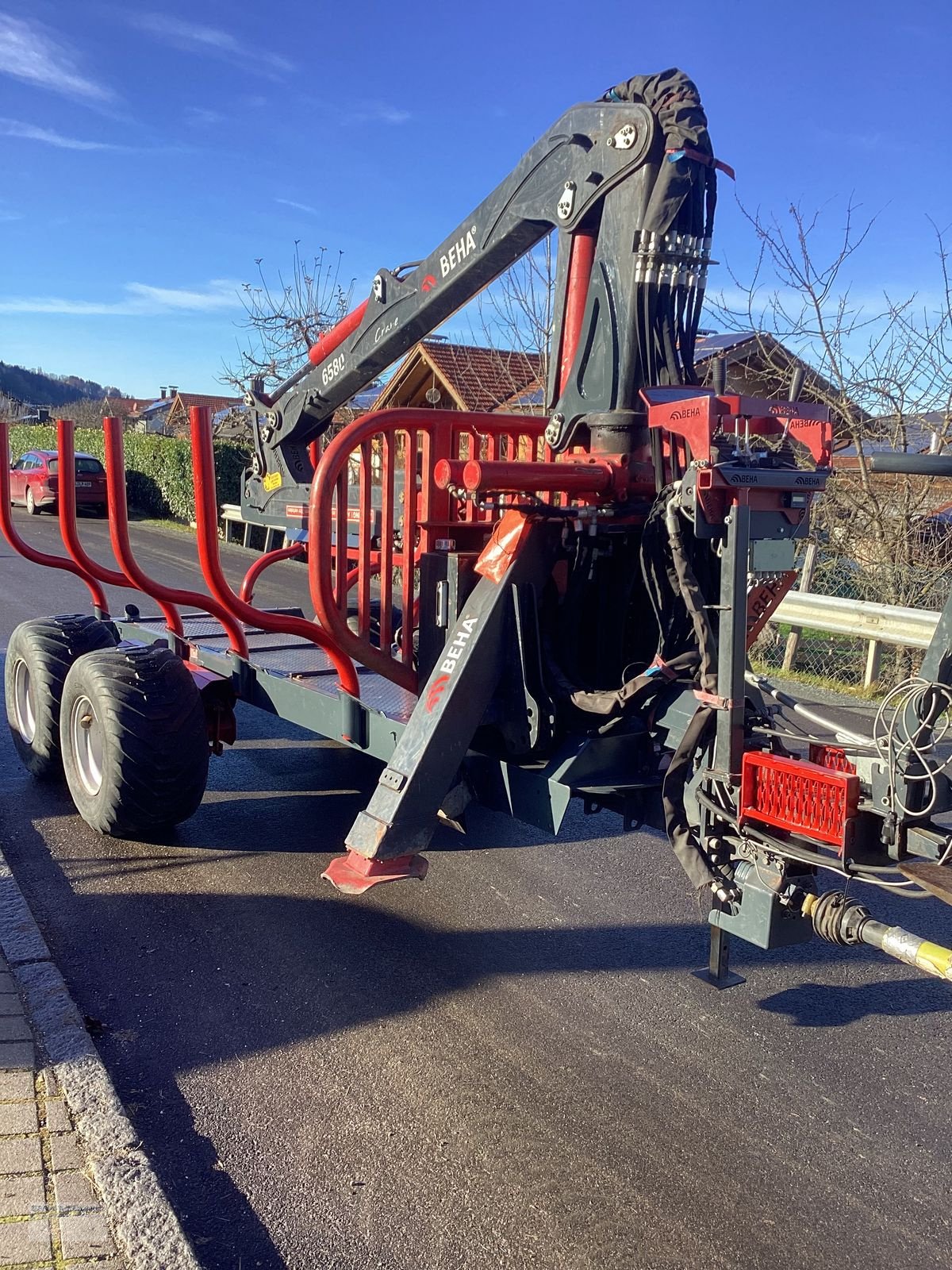 Rückewagen & Rückeanhänger del tipo BEHA Trailer T900 mit BEHA-Crane 6580, Gebrauchtmaschine In Ainring (Immagine 2)