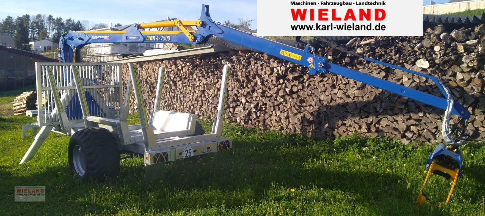 Rückewagen & Rückeanhänger des Typs Binderberger Rückewagen alpin 7t mit Forstkran BK 4 - 7500, Neumaschine in Lossburg-Wittendorf (Bild 2)