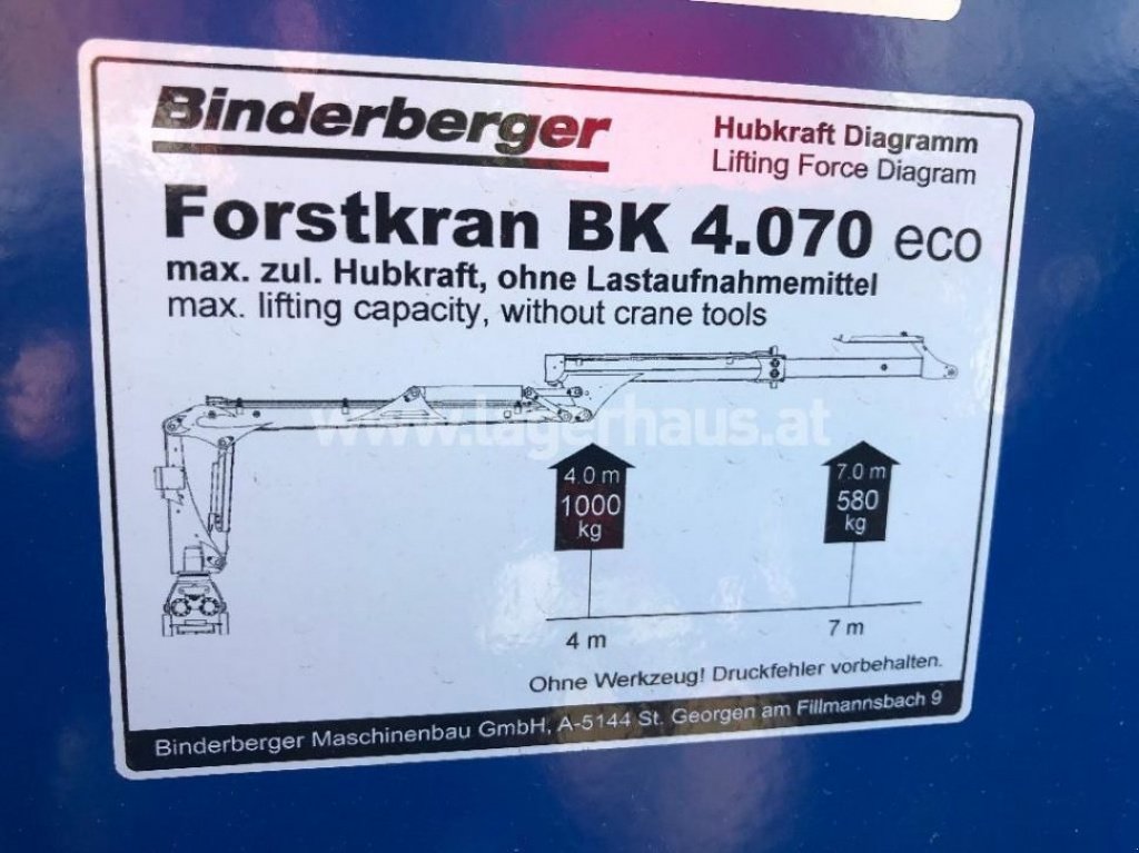 Rückewagen & Rückeanhänger a típus Binderberger RW 10 ECO mit BK 4070 ECO, Neumaschine ekkor: Mittelrüsselbach (Kép 7)