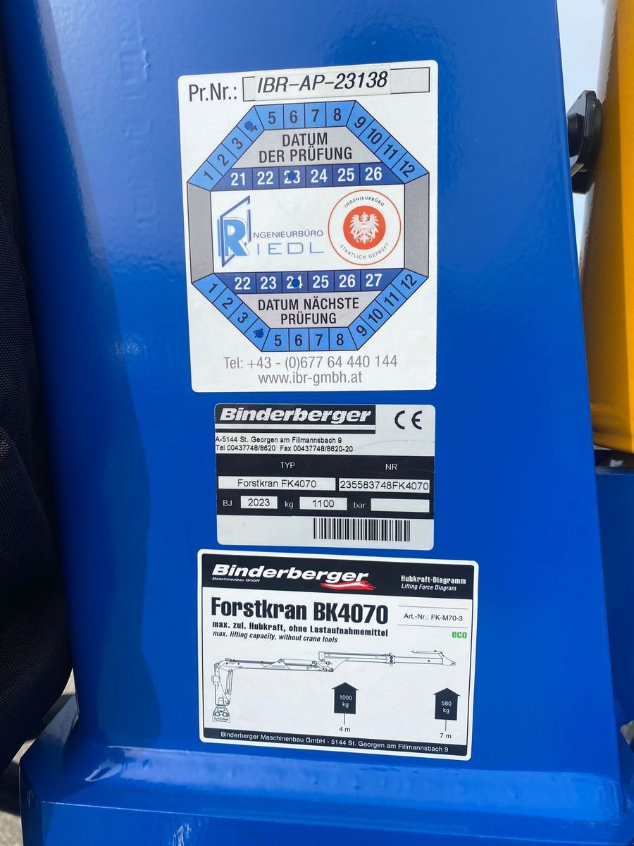 Rückewagen & Rückeanhänger van het type Binderberger RW 10 ECO, Gebrauchtmaschine in Harmannsdorf-Rückersdorf (Foto 7)