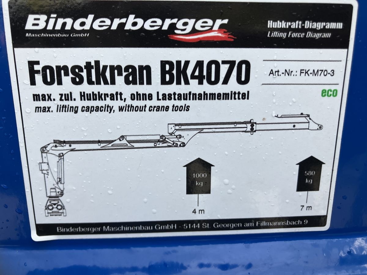 Rückewagen & Rückeanhänger tip Binderberger RW 10 FK 4070, Neumaschine in Villach (Poză 10)