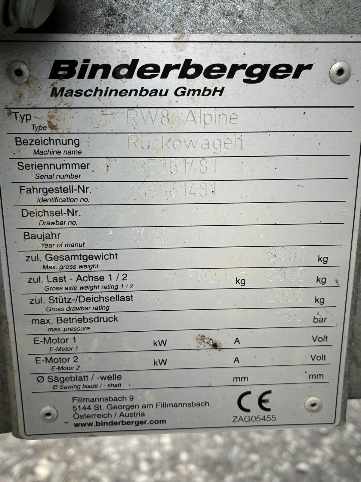 Rückewagen & Rückeanhänger van het type Binderberger RW 8 Alpin, Gebrauchtmaschine in Villach (Foto 3)