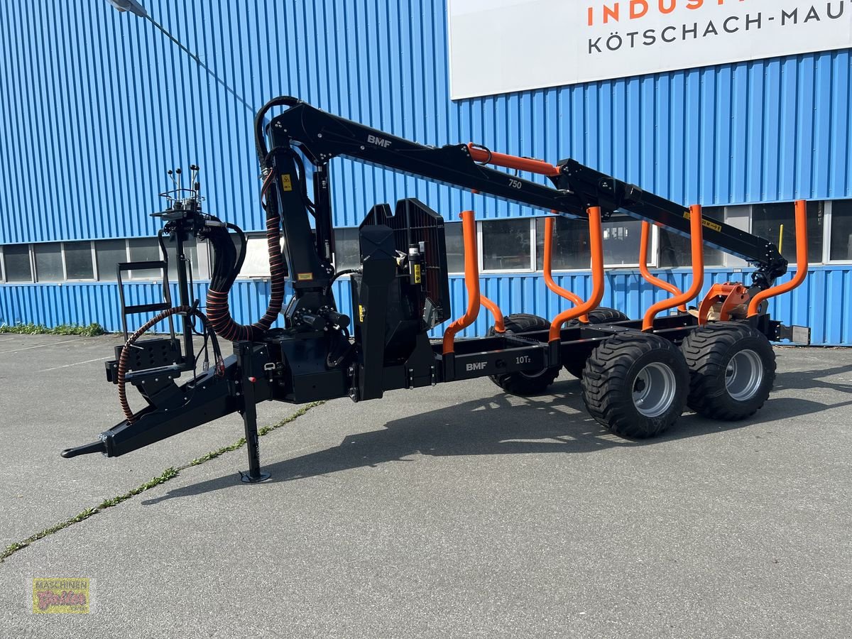 Rückewagen & Rückeanhänger des Typs BMF 10T2 Doppelrahmen mit Kran BMF 750, Neumaschine in Kötschach (Bild 3)