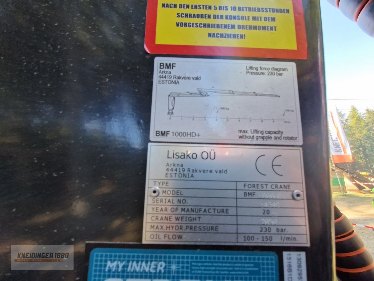 Rückewagen & Rückeanhänger typu BMF 18T1 Pro/ Kran 1000 HD, Vorführmaschine v Altenfelden (Obrázek 5)
