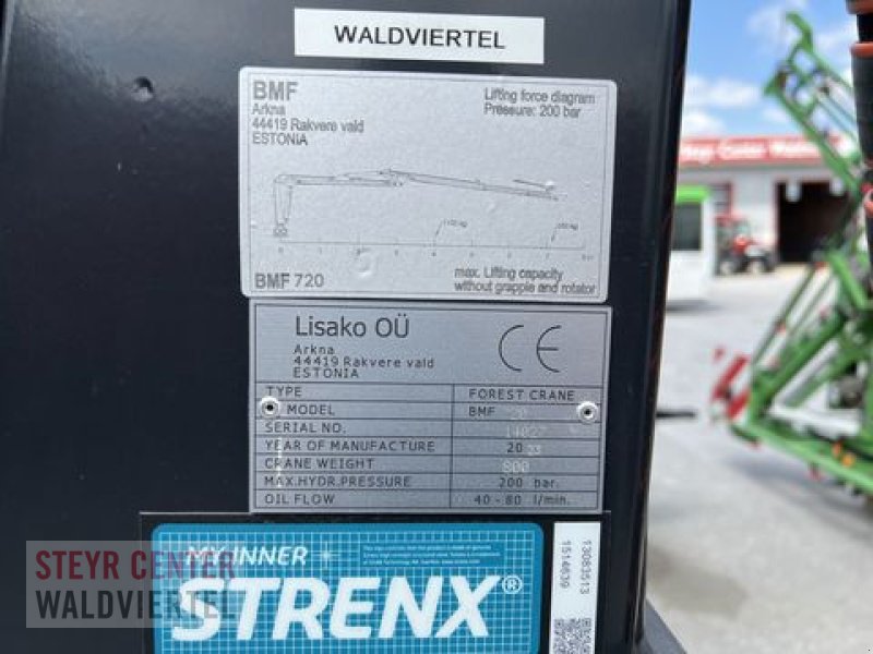 Rückewagen & Rückeanhänger a típus BMF 9 T2 mit Kran 720, Neumaschine ekkor: Gmünd (Kép 3)