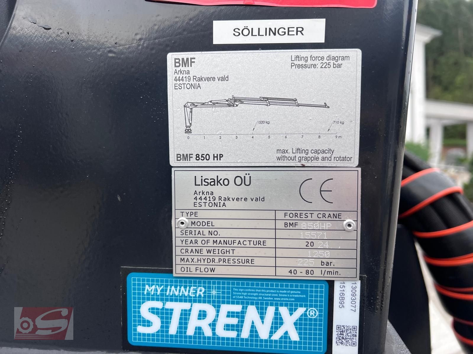 Rückewagen & Rückeanhänger typu BMF BMF 10T2 mit BMF 850 HP Kran, Neumaschine v Offenhausen (Obrázek 18)