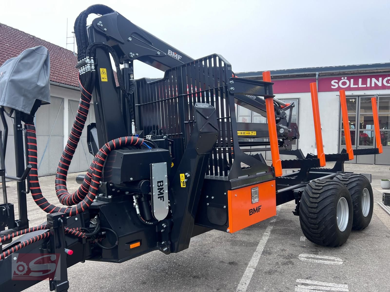 Rückewagen & Rückeanhänger del tipo BMF BMF 12T2 mit BMF 850 HP Kran, Neumaschine en Offenhausen (Imagen 8)