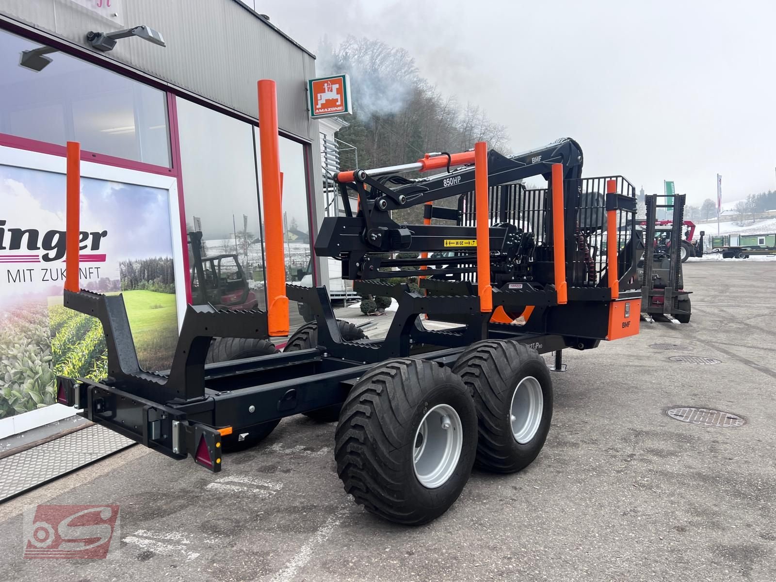 Rückewagen & Rückeanhänger del tipo BMF BMF 12T2 mit BMF 850 HP Kran, Neumaschine en Offenhausen (Imagen 2)