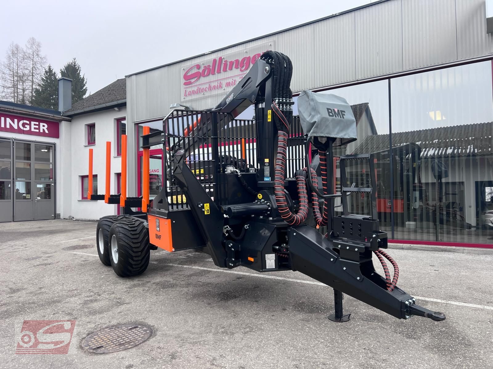 Rückewagen & Rückeanhänger del tipo BMF BMF 12T2 mit BMF 850 HP Kran, Neumaschine en Offenhausen (Imagen 7)
