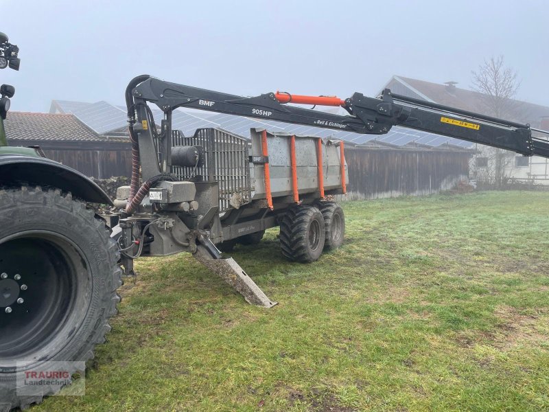 Rückewagen & Rückeanhänger типа BMF BMF 14 PM + 905 Kran, Gebrauchtmaschine в Mainburg/Wambach