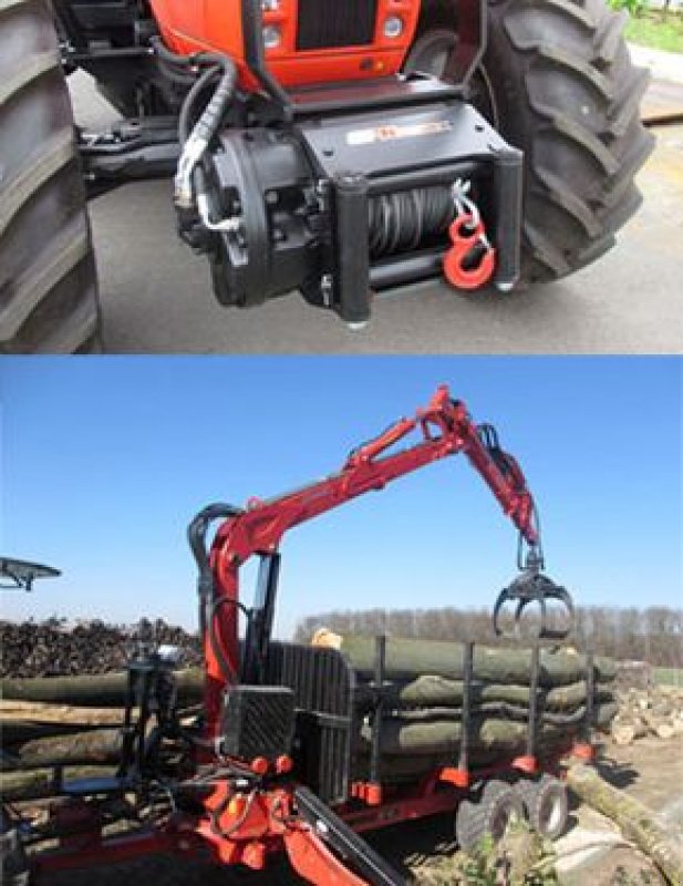 Rückewagen & Rückeanhänger типа Conpexim Rückewagen RF10EX10t NL, Kran G7000, 7 m, Neumaschine в Apetlon (Фотография 8)