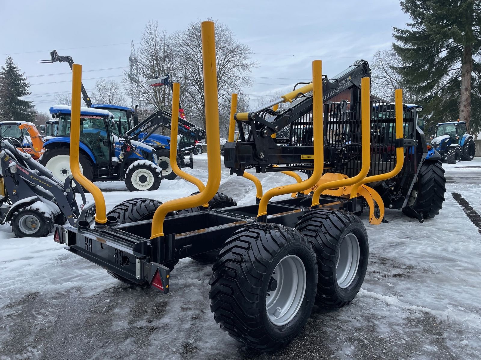 Rückewagen & Rückeanhänger типа Country 130D Rückewagen mit Kran 850 PRO, Vorführmaschine в Burgkirchen (Фотография 9)