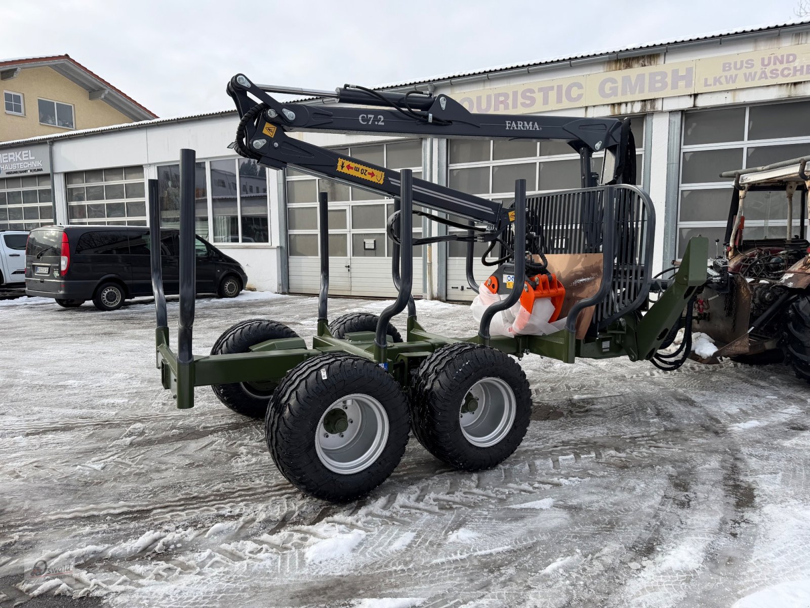 Rückewagen & Rückeanhänger от тип Farma Rückewagen CT7,2-9 DS, Neumaschine в Regen (Снимка 1)