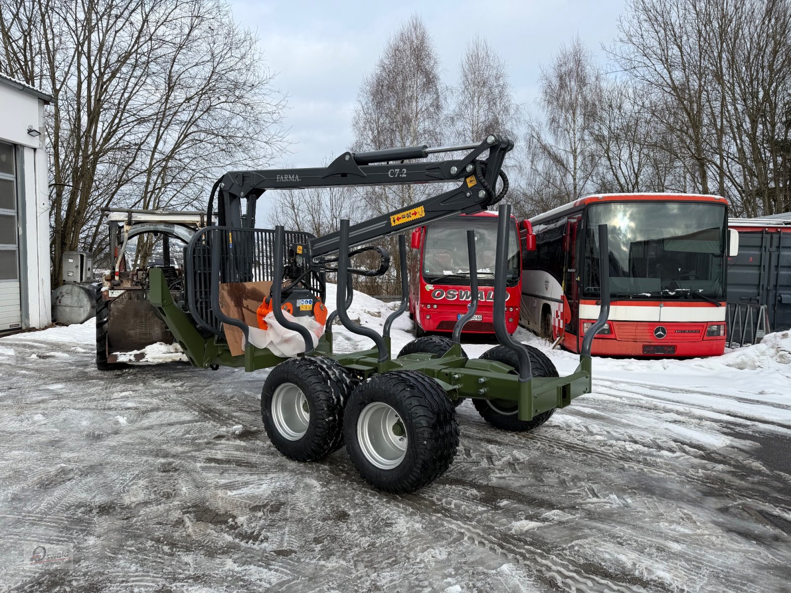 Rückewagen & Rückeanhänger от тип Farma Rückewagen CT7,2-9 DS, Neumaschine в Regen (Снимка 4)