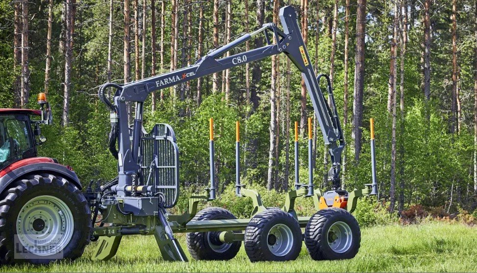 Rückewagen & Rückeanhänger del tipo Farma CT 8,0-14 X-CEL Rückewagen mit Druckluftbremse, Neumaschine In Bad Abbach-Dünzling (Immagine 2)
