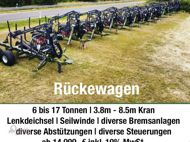 Rückewagen & Rückeanhänger typu Farma Rückewagen von 6-17 Tonnen, Neumaschine w Regen (Zdjęcie 1)