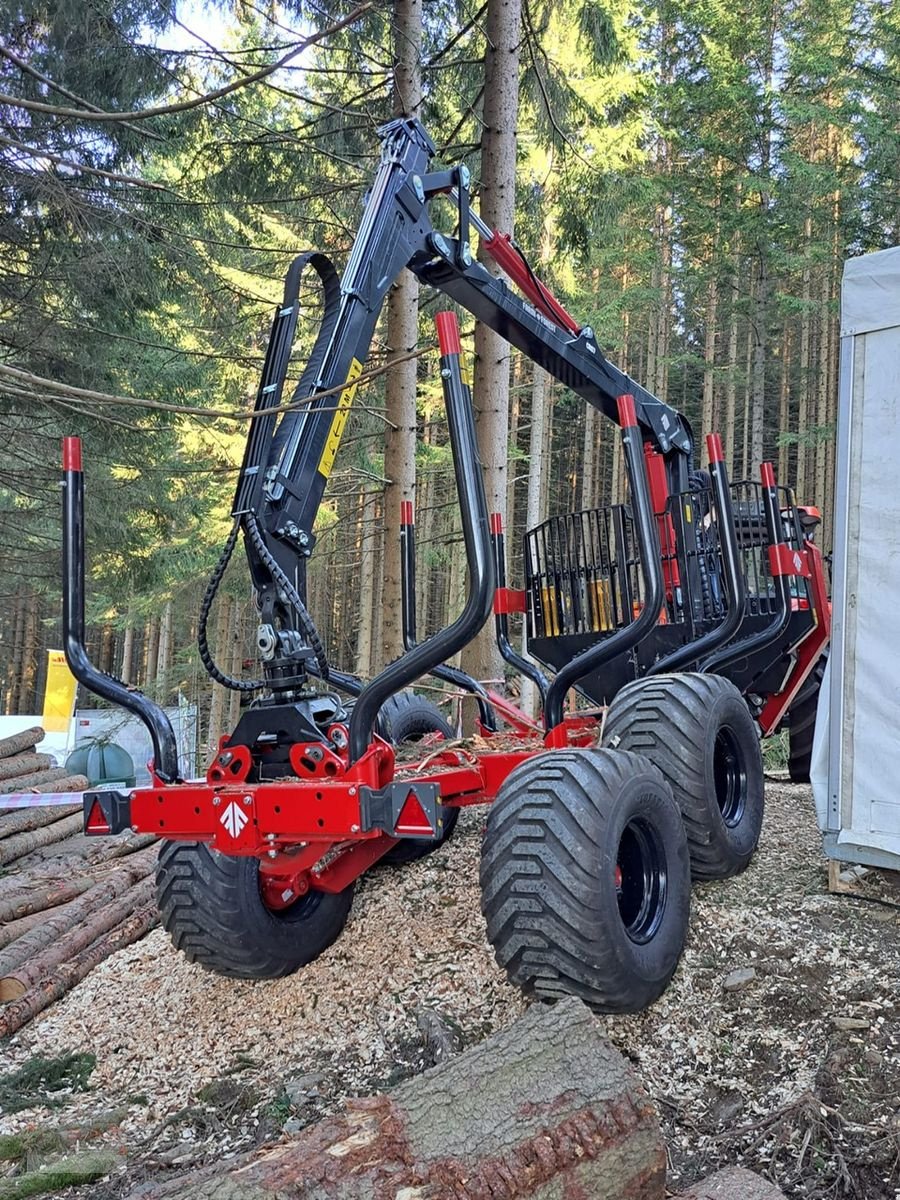 Rückewagen & Rückeanhänger Türe ait Farmi 14to.CR57 Kran-Black Bruin-Prehydraulik-Astwanne, Neumaschine içinde Eberschwang (resim 2)