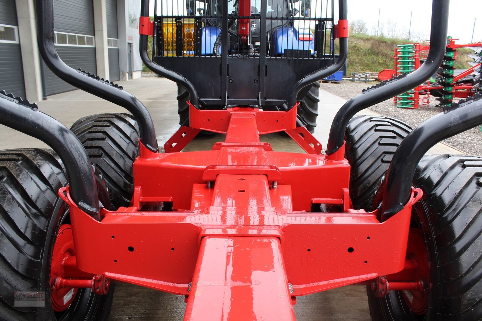 Rückewagen & Rückeanhänger Türe ait Farmi 14to.CR57 Kran-Black Bruin-Prehydraulik-Astwanne, Neumaschine içinde Eberschwang (resim 26)