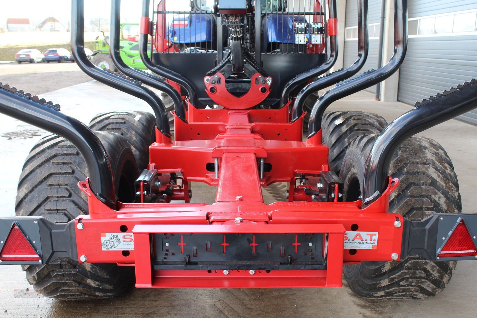 Rückewagen & Rückeanhänger Türe ait Farmi 14to.CR57 Kran-Black Bruin-Prehydraulik-Astwanne, Neumaschine içinde Eberschwang (resim 18)