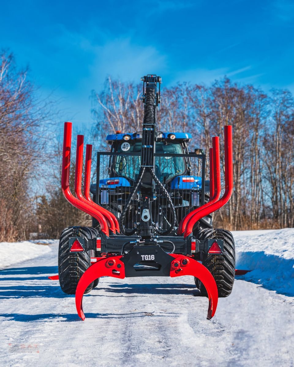 Rückewagen & Rückeanhänger Türe ait Farmi 14to.CR57 Kran-Black Bruin-Prehydraulik-Astwanne, Neumaschine içinde Eberschwang (resim 7)